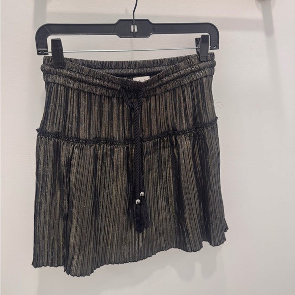 A.L.C. Black Metallic Mini Skirt - Picture 4 of 4